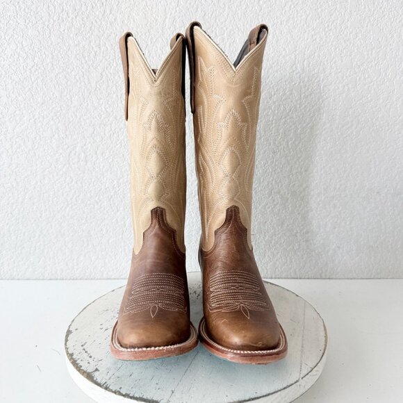 Lane Boots SARATOGA Square Toe Cowboy Boots Desert Clay Western Cowgirl Size 7.5 - Picture 5 of 11
